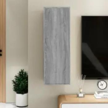 Mueble para TV Sonoma gris 30,5x30x90 cm Madera multicapa