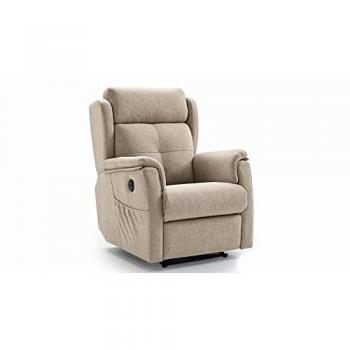 Sillón Relax Levanta Personas Iria con Sistema Pared Cero Color Crema