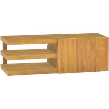 vidaXL Wall-mounted Bathroom Cabinet 90x40x30 cm Solid Wood Teak