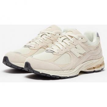 New Balance 2002R Men's Sneakers - Beige/Grey Suede/Mesh, Size 45.5