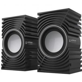 Altavoces Estéreo PRIMUX 2.0 Modelo SK20 en Color Negro