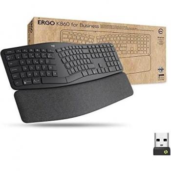 Logitech K860 For Business Teclado Inalámbrico Bluetooth Negro Layout FR