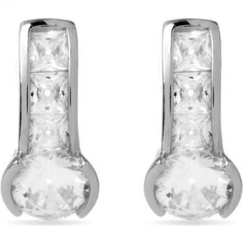 Pendientes Sand Plata De Ley 925 con Baño de Rodio y Detalles Brillantes
