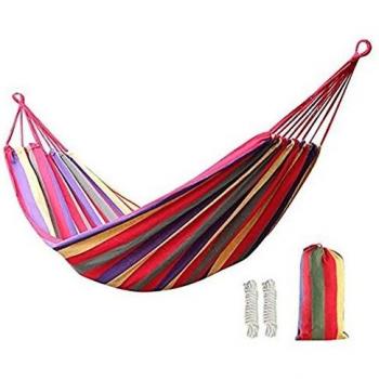 KEREITH Al Aire Libre jardín Hamaca algodón Suave Camping Hamaca con Mochila, Mejor para Patio