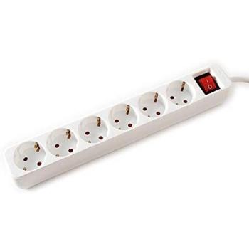 Value Regleta con protección de Contacto, Incluye Interruptor de Encendido/Apagado y protección táctil para Interiores.