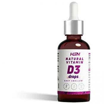 Vitamina D3 Líquida 5000 UI - 30ml con Aceite de Cártamo, Sin Edulcorantes ni Aditivos, Apto para Vegetarianos y Celíacos