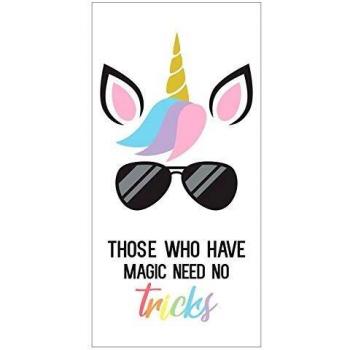 Those Who Have Magic No Tricks microfiber beach towel