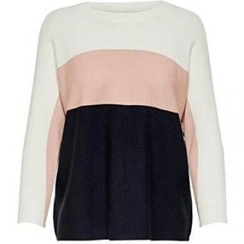 Only Onlregitze 3/4 Pullover Knt Noos suéter, Multicolor