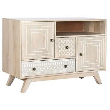 Aparador DKD Home Decor Blanco Natural Madera de Mango 115 x 42 x 75 cm