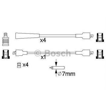 Cables de encendido BOSCH 0 986 356 750