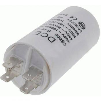 Condensador Trabajo Permanente Lavadora 8,0 µF 450V