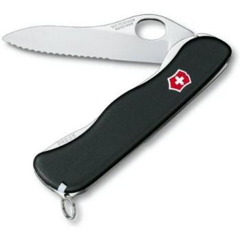 Victorinox 0.8413.MW3 Sentinel - Navaja suiza con filo ondulado, color negro