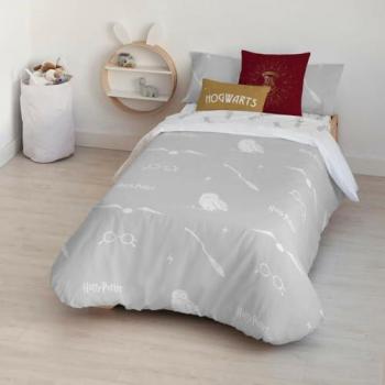 Funda Nórdica Harry Potter Potter Universe Multicolor 140 x 200 cm Cama de 80, 175 Hilos, con Botones, 100% algodón, Ligera y Confortable, licencia oficial