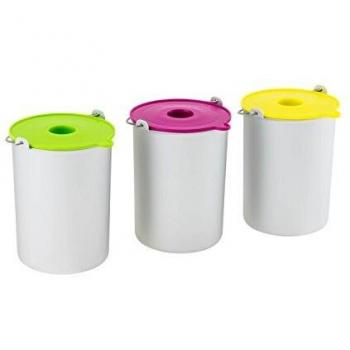 H.Koenig BO325 Juego de 3 boles para máquina de helados HF250, Acero Inoxidable, plástico, Multicolor