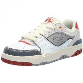 Zapatillas Skechers SKX-228 para niño, color beige gris rojo, talla 37