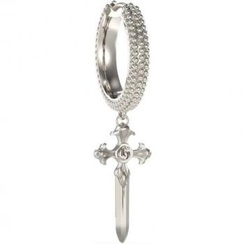 Pendiente Individual Guess South Alameda de Acero Plateado