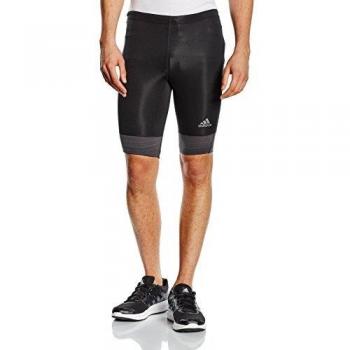 adidas Tights Supernova Short Malla Corta, Hombre, Black/DGH Solid Grey, S