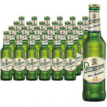 Staropramen Premium Non Alcoholic. Cerveza Sin Alcohol. 0,49% Vol. Caja con 24 botellas de 330 ml