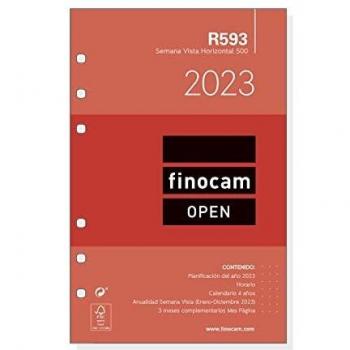 Finocam - Recambio Anual 2023 Open Semana Vista Horizontal Enero 2023 - Diciembre 2023