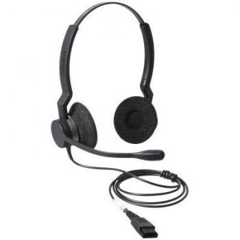 Auriculares Jabra BIZ 2300 Duo con Cancelación de Ruido, Diadema Binaural y Conexión QD