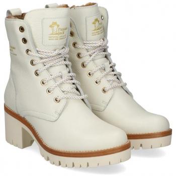 Panama Jack PADMA Blanco SEN Bota Tacón Caña Baja