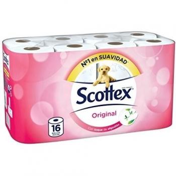 Scottex Original Papel Higiénico Seco 16 rollos