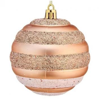 Bolas de Navidad Cobre PVC 6 Unidades Ø 8 cm Multicolor Estándar