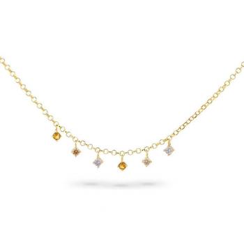 Collar Fantasy de Plata Dorado