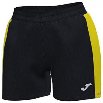 Joma Maxi Women's Sports Shorts Black-Yellow
