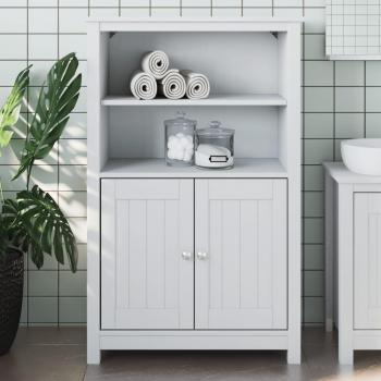 Mueble de baño BERG Blanco 69,5x34x110 cm Madera maciza de pino