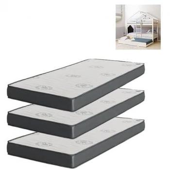 Pack 3 Colchones Viscoelásticos 90x190 (2 de 15 cm + 1 de 20 cm)