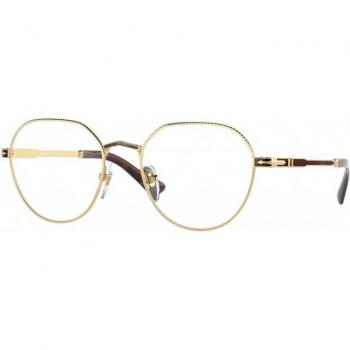 Persol PO2486V 1109 Unisex Optical Frames Gold Metal Transparent Panthos Style