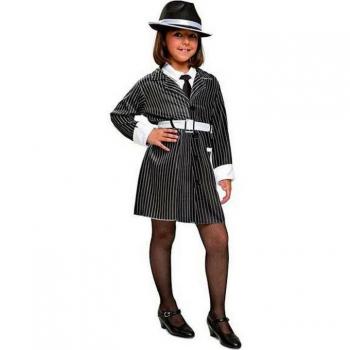 Disfraz para Niños My Other Me Gangster - Gran Fiesta, talla 5-6 años, incluye chaqueta de rayas, pantalones a juego y gorra