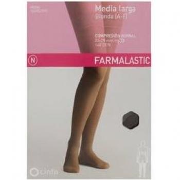Farmalastic Media Largas Normal Blanco TEG 1 Par