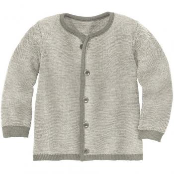 DISANA - Cárdigan - para niña Grau-Natur 98/104 cm
