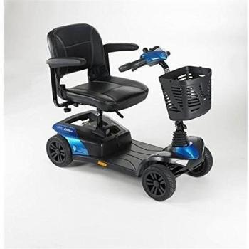 Scooter eléctrico Colibri, 12 Ah y 4 ruedas para mayores, color azul