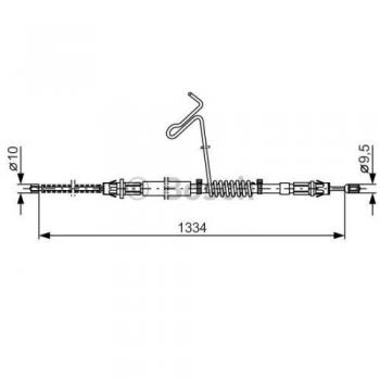 Cable de freno de mano BOSCH 1 987 477 177 - Alta calidad, durabilidad y precisión