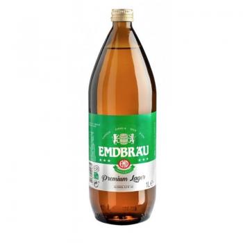Cerveza Enbrau 1l - Cerveza lager, 5% de alcohol, sabor suave y refrescante, envase de 1 litro