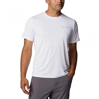 Camiseta de Manga Corta Columbia Hike™ Crew para Hombre, color blanco, talla XXL