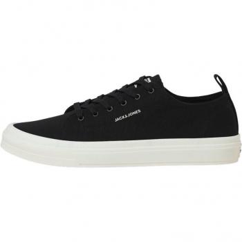 Jack & Jones Bayswater Canvas Trainers Mens Shoes Anthracite - Size 8
