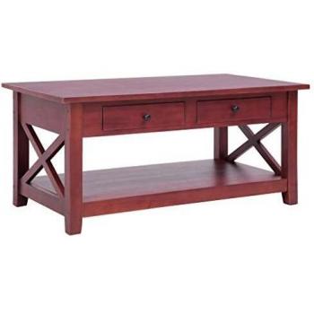 vidaXL Coffee Table Brown 100x55x46 cm Solid Mahogany Wood