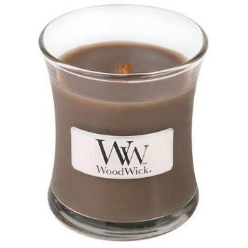 Vela Perfumada WoodWick Sand & Driftwood con Mecha de Madera - Hourglass Pequeña 85 g