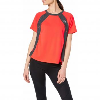 The North Face Ambition S/S Camiseta de Manga Corta para Mujer, Fiery Coral, M