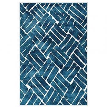 Homemania - Alfombra Estampada Tuile 2, Multicolor, de Poliamida, 160 x 120 cm
