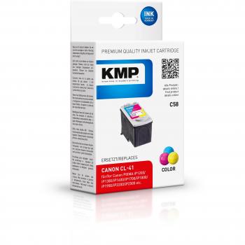 KMP C58 - Cartucho de tinta, cian, magenta y amarillo