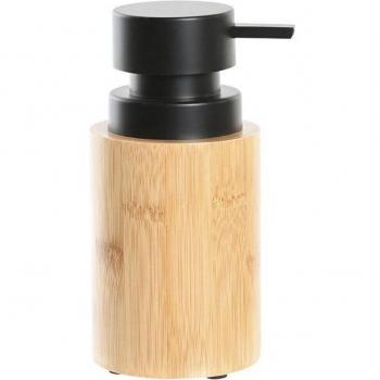 Dispensador de Jabón DKD Home Decor Negro Natural Bambú Polipropileno