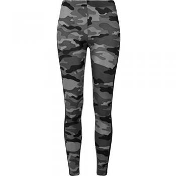 Urban Classics Ladies Dark Camo Stripe Leggings - Sizes XS to 5XL