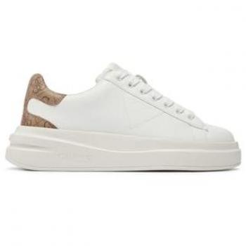Guess Elbina Genuine Leather Sneakers - Female, White, Size: 6 US Women's Sneakers, Autumn/Winter Collection