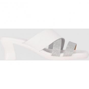 Chika10 Leather ARTEMISA 01 Sandalia de Tacón Plata/Metal-Silver