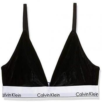 Calvin Klein Unlined Triangle Parte de Arriba de Bikini, Negro